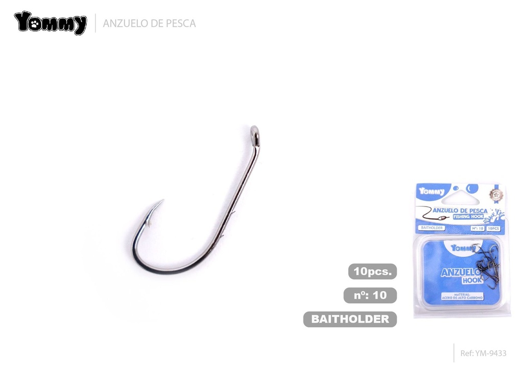Anzuelo de pesca con cabeza en ángulo 10 - Artículos de pesca