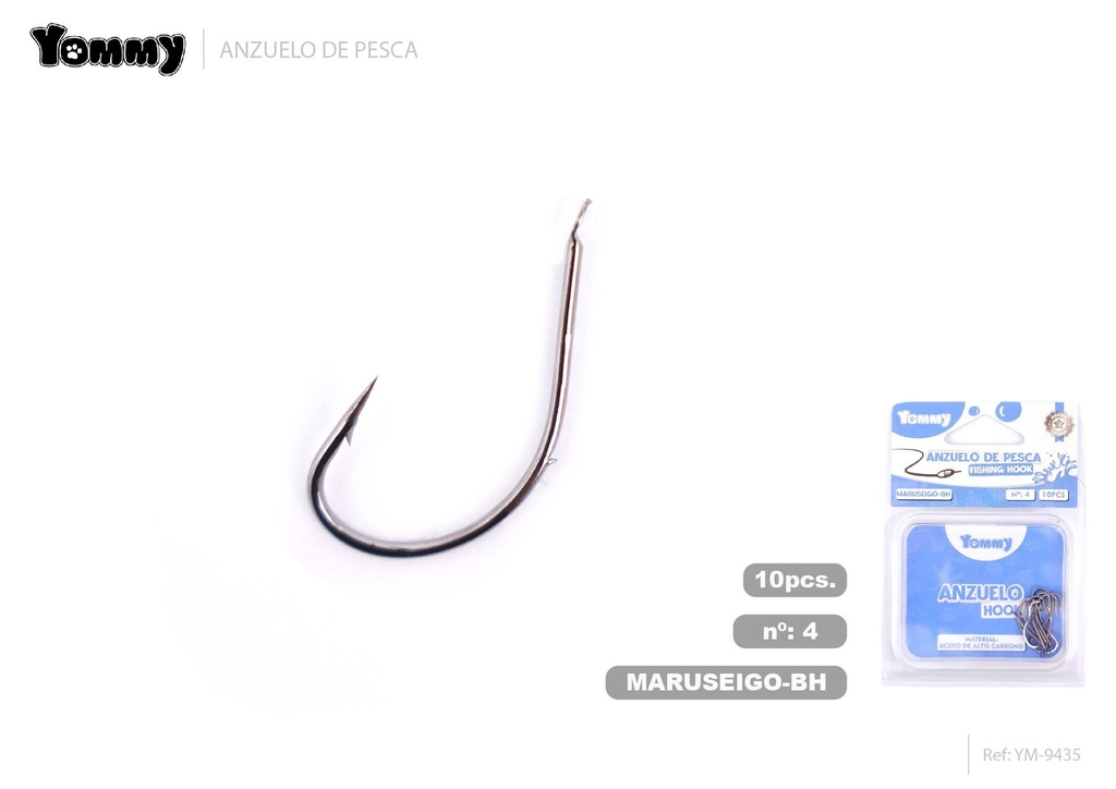 Anzuelo de pesca con punta curva 4 - Artículos de pesca