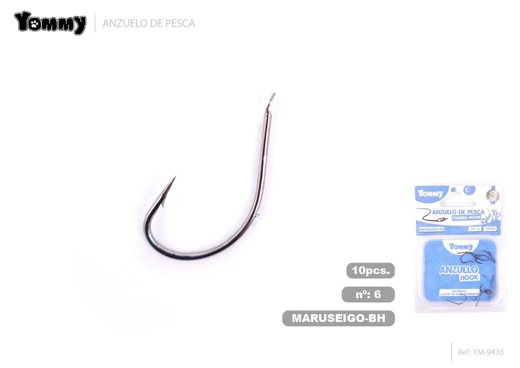 Anzuelo de pesca con punta curva 6 - Artículos de pesca