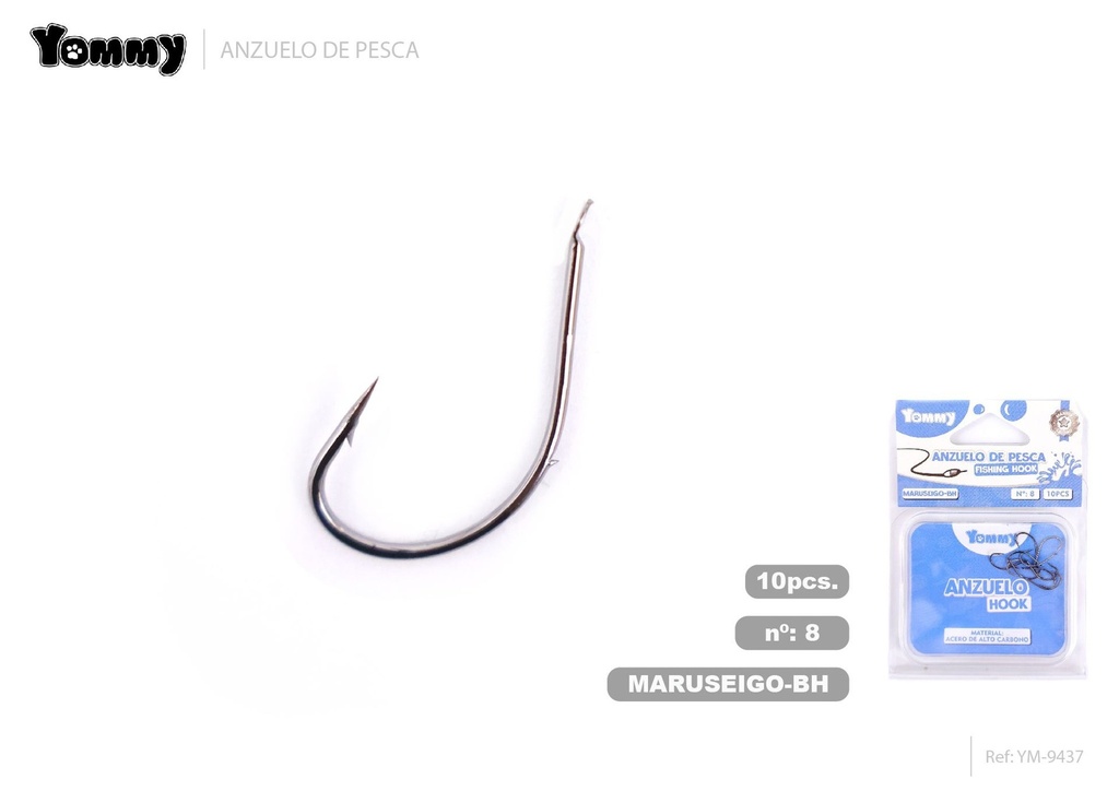 Anzuelo de pesca con punta curva 8 - Artículos de pesca