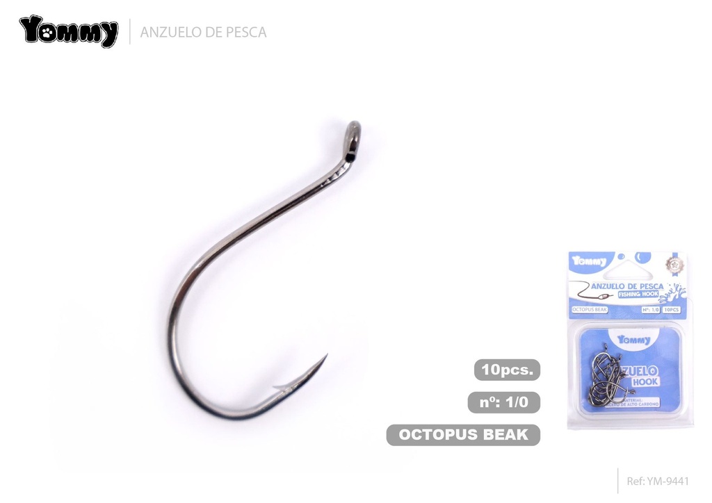 Anzuelo de pesca con anillo 1/0 - Accesorios para pesca