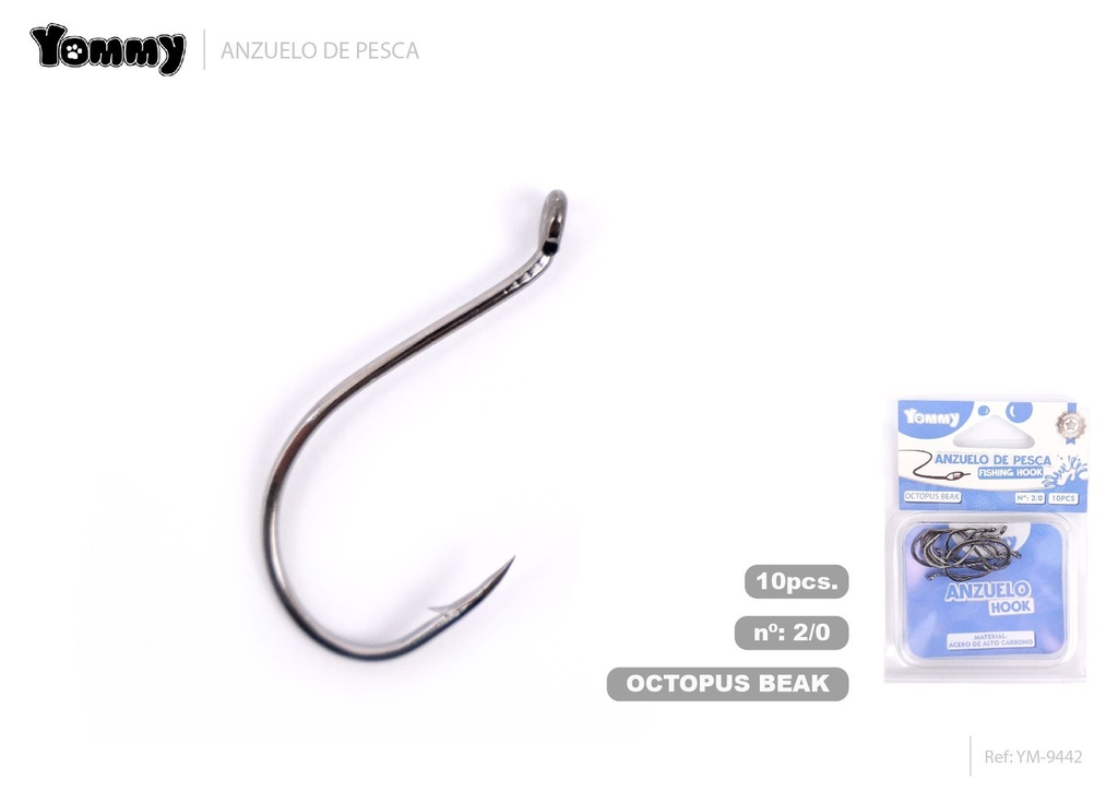 Anzuelo de pesca con anillo 2/0 - Accesorios para pesca