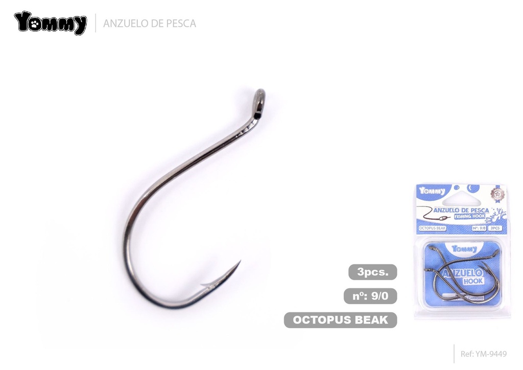 Anzuelo de pesca con anillo 9/0 - Accesorios para pesca