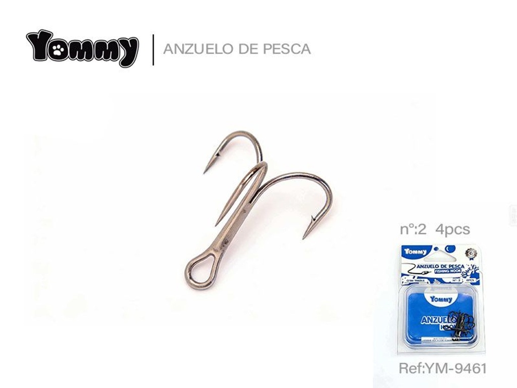 Anzuelo de pesca tridente 2 - Accesorios para pesca