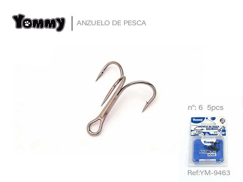 Anzuelo de pesca tridente 6 - Accesorios para pesca