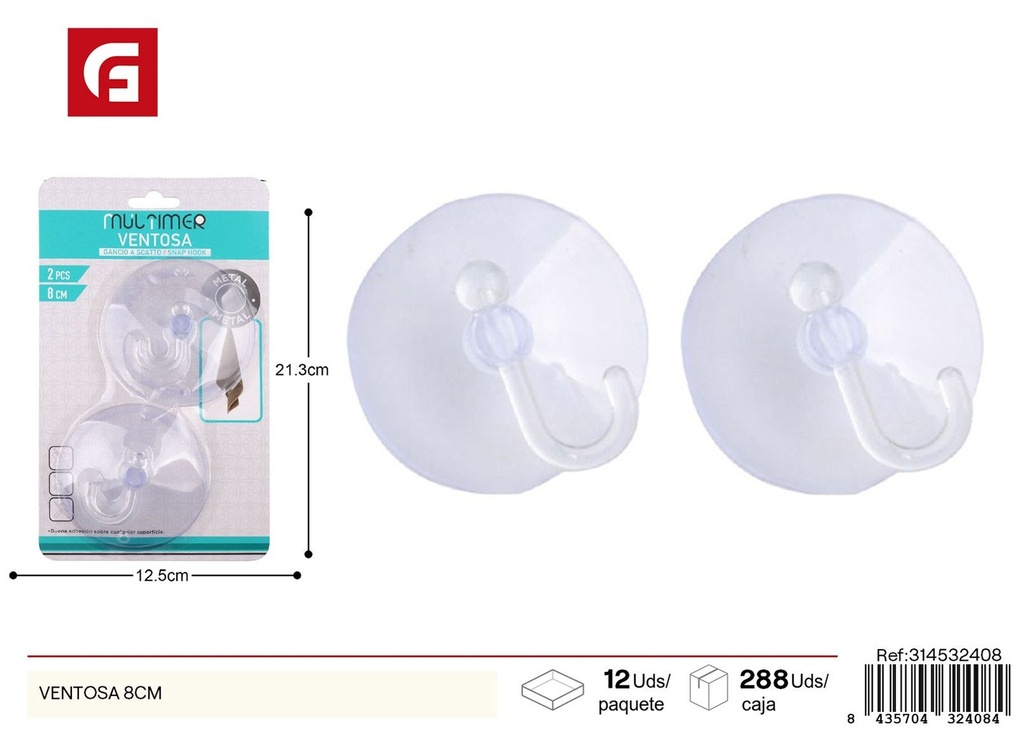 Ventosa 8cm - Accesorios de ferretería