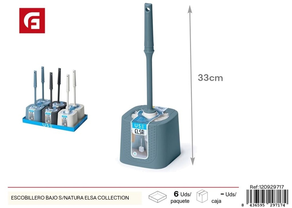 Escobillero bajo S/Natura Elsa Collection - Productos de limpieza y accesorios de baño