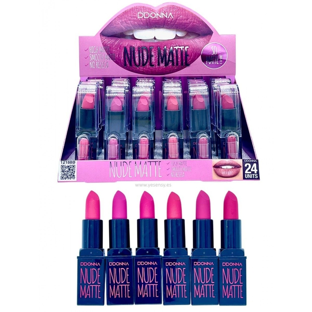 Lápiz labial nude mate 24/u - Cosméticos y maquillaje