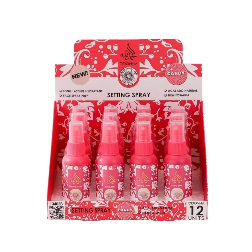 Spray fijador maquillaje Candy 12/u - Cosméticos y cuidado de la piel