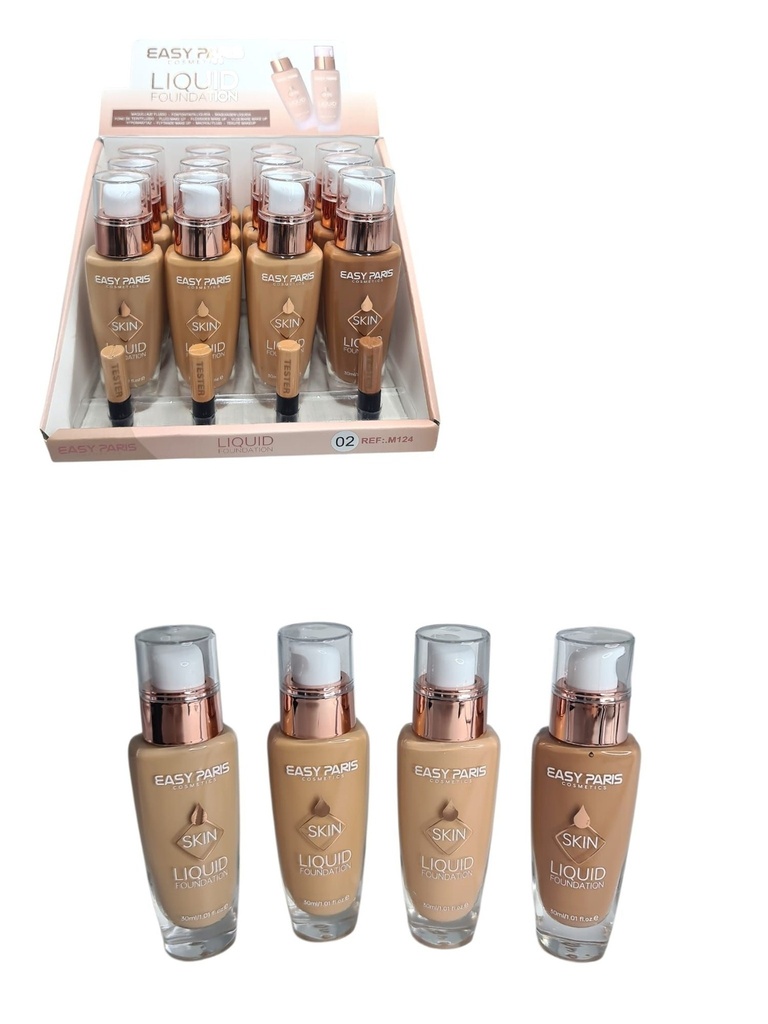 Maquillaje fluido (estuche de 12) - Cosméticos de maquillaje