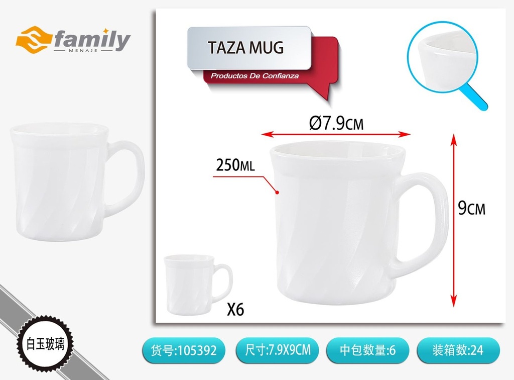 Taza mug 9x7.9 cm - Accesorios de café