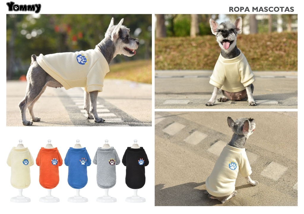 Sudadera con huellas para mascotas 5XL - Ropa y abrigo para animales