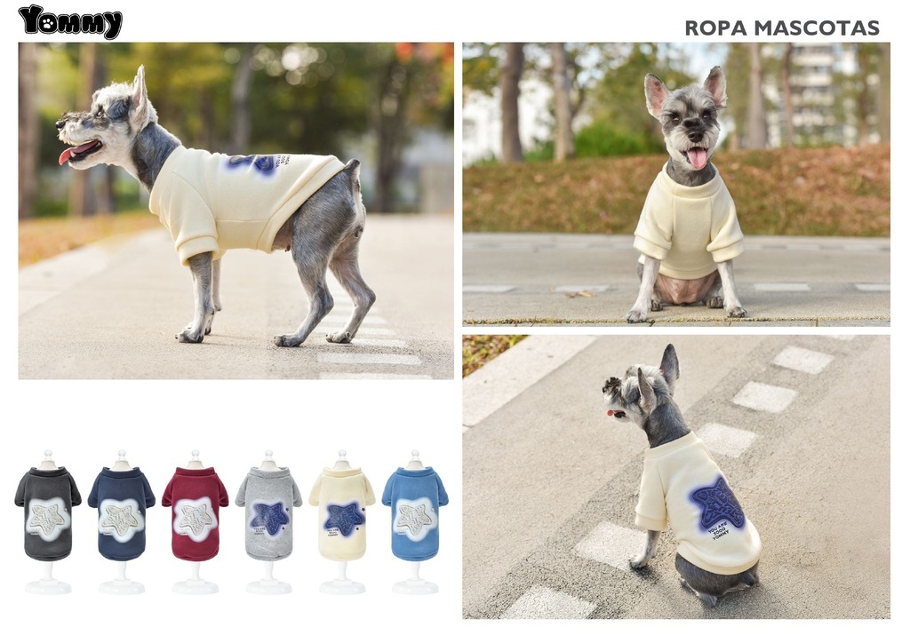 Sudadera con estrellas para mascotas L - Ropa y abrigo para animales