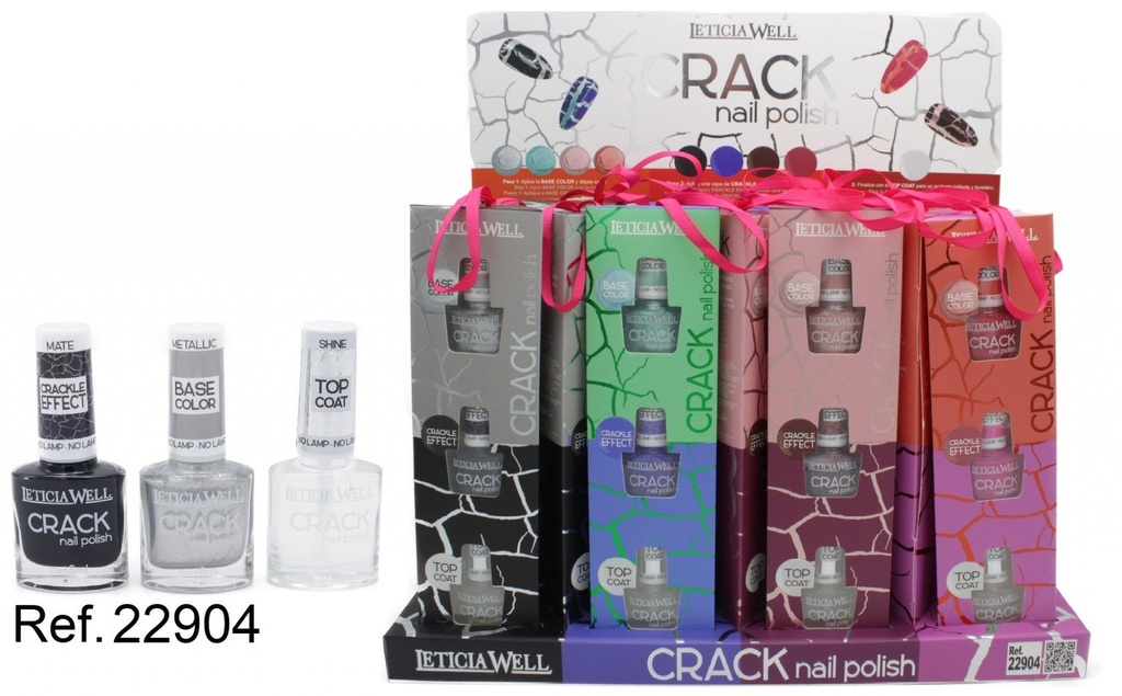 Pack 3 lacas de uñas Crack 21/U 22904 - Cosméticos