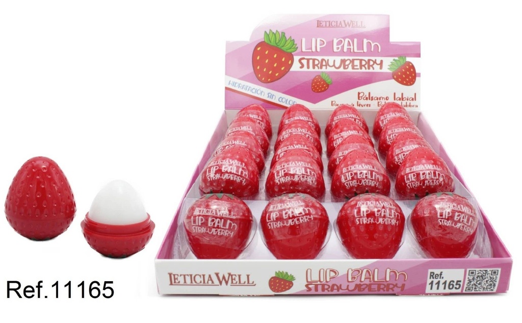 Bálsamo labial fresa 20/U 11165 - Cosméticos