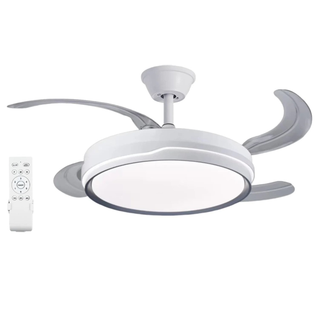  Ventilador de techo con luz LED y mando a distancia - Iluminación y ventilación