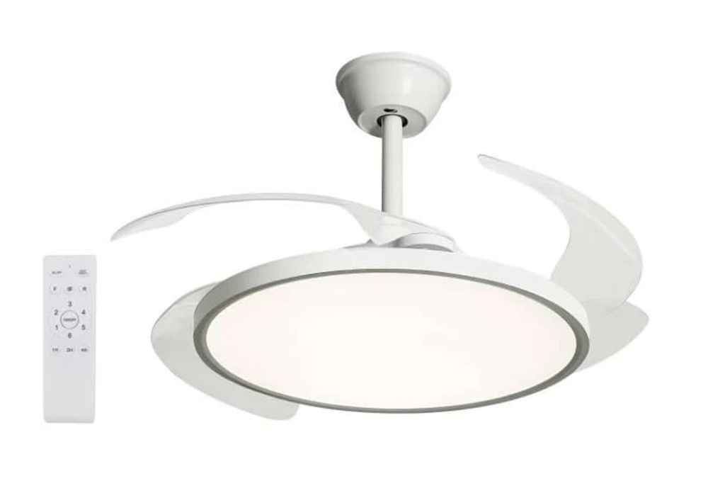  Ventilador de techo con luz LED y mando a distancia - Iluminación y ventilación