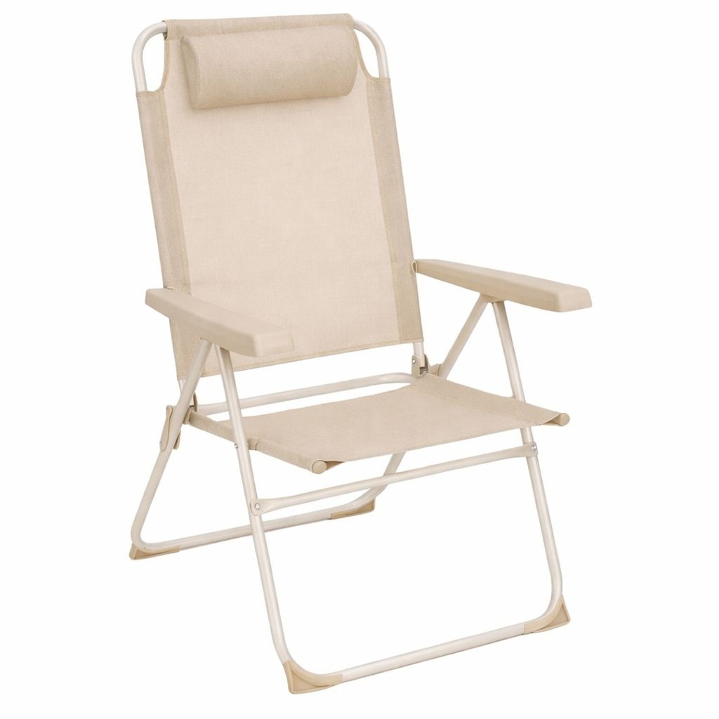 Silla de alto respaldo de aluminio para playa y piscina - Sillas de playa