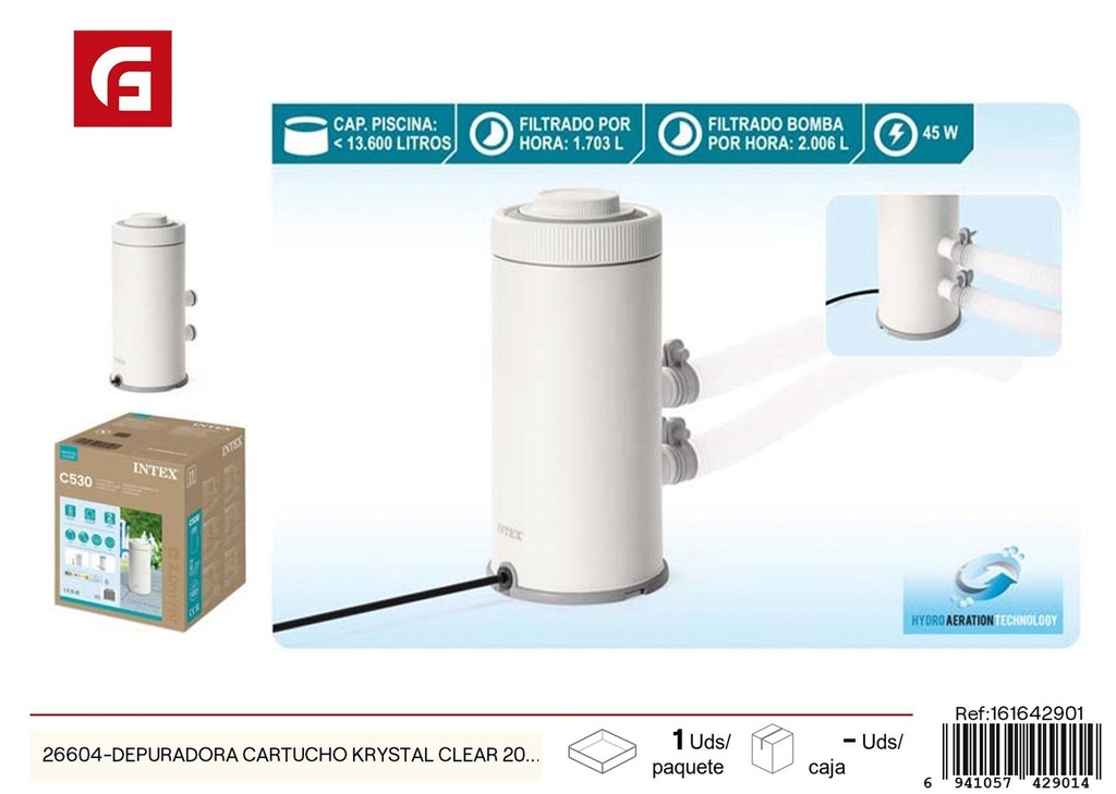 Depuradora cartucho Krystal Clear 2006 L/H - Accesorios para piscina