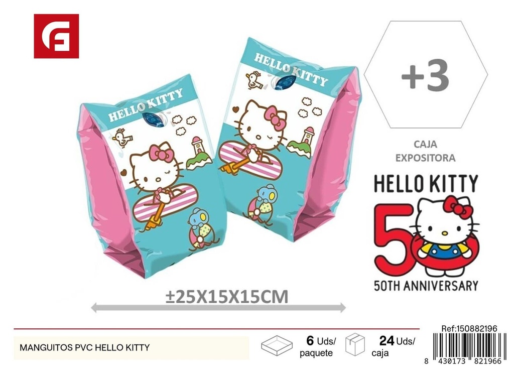 Manguitos PVC - Hello Kitty