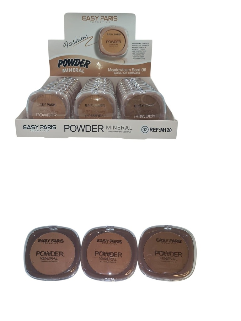Maquillaje compacto en polvo 24 unidades - Cosméticos y maquillaje de rostro