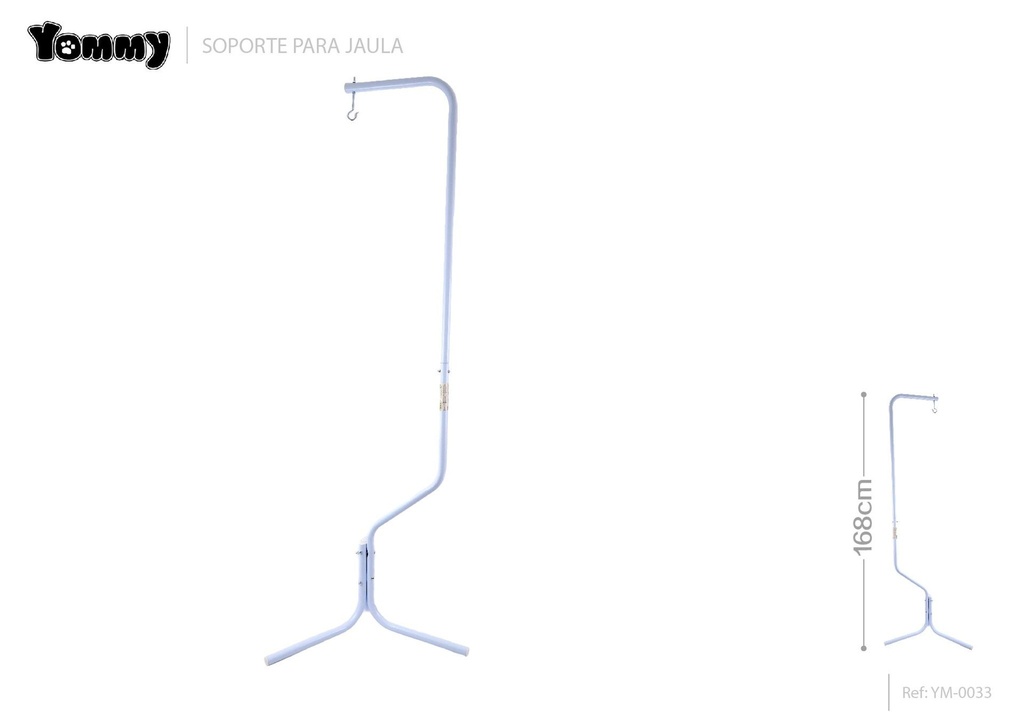Soporte de jaulas para mascotas blanco de 168cm - Accesorios para mascotas