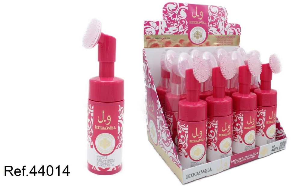 Mousse limpiador fucsia perfume árabe (12 unidades) - Producto de cuidado facial