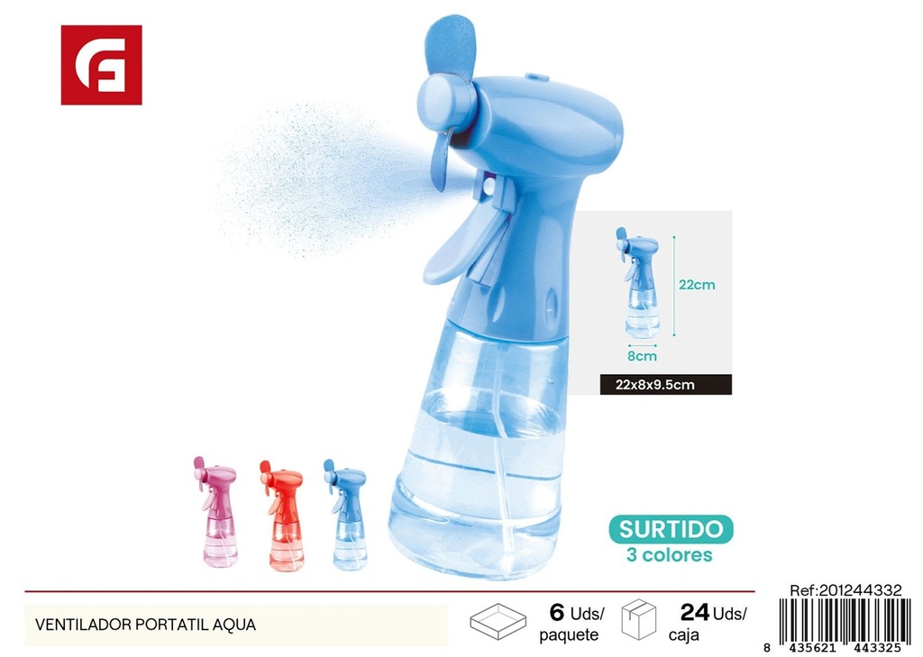 Ventilador portátil Aqua - Dispositivo ventilador compactos para verano