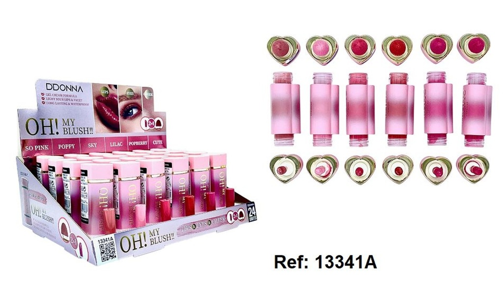 Blush y lip Oh My Blush 24 unidades - Cosméticos de belleza