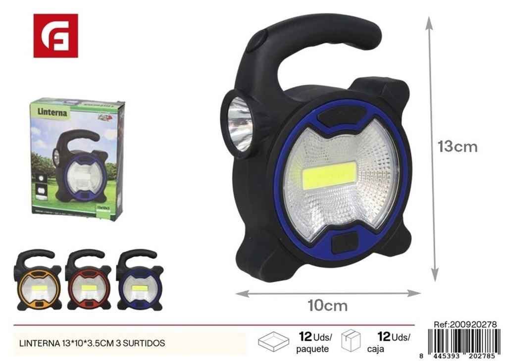 Linterana 13*10*3.5cm 3 surtidos - Electrónica y lámparas