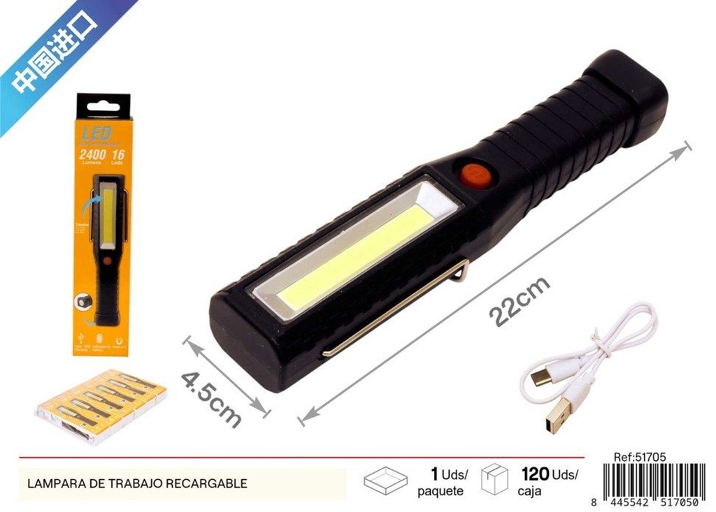 Lámpara de trabajo recargable - Electrónica y lámparas de trabajo