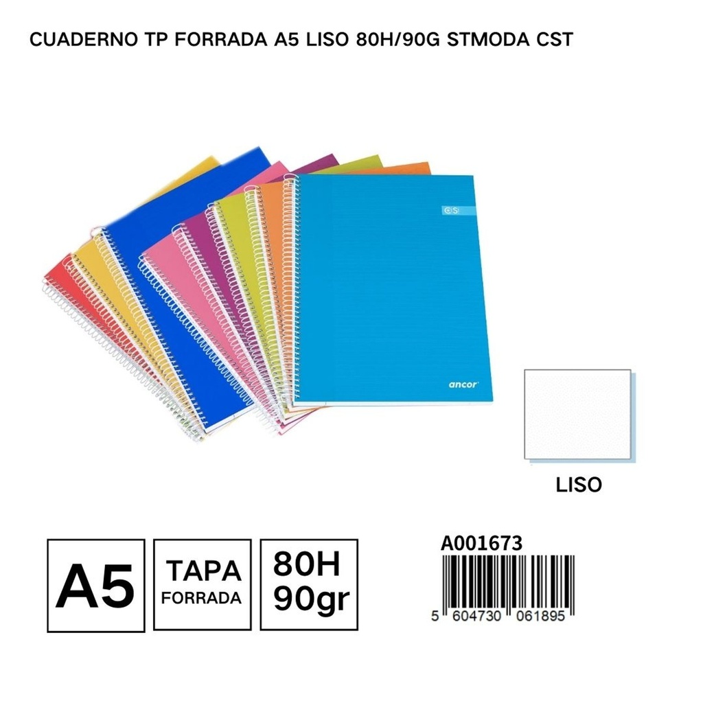 Cuaderno EXTRADURA liso A5 80 páginas 90g - Cuaderno resistente para escribir
