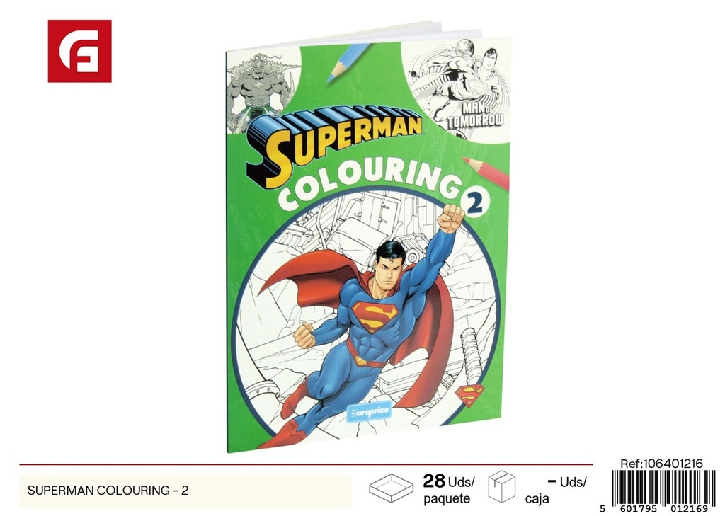 Libro para colorear Superman - 2 - Materiales escolares y cuentos