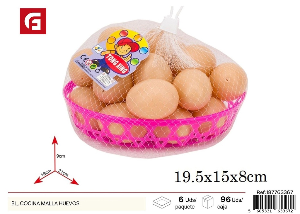 Set de cocina con red para huevos - Juguetes de cocina