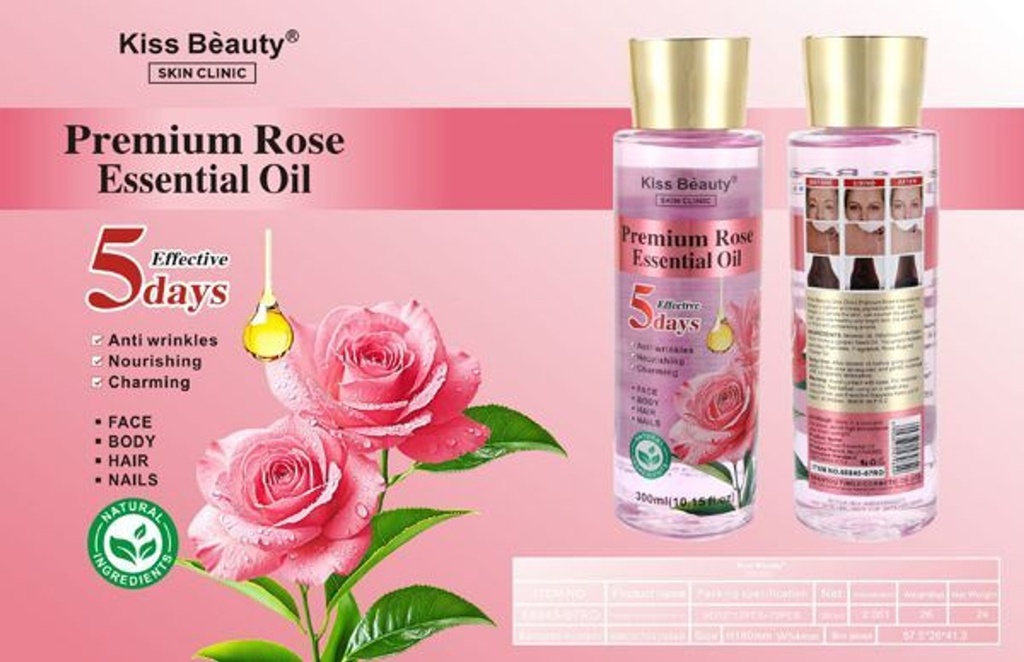 Aceite esencial de rosa 300 ml K.B - Productos de cuidado facial