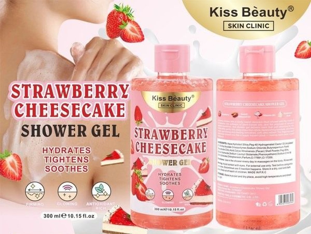 Gel de ducha de pastel de fresa K.BEAUTY 300 ml - Productos estacionales