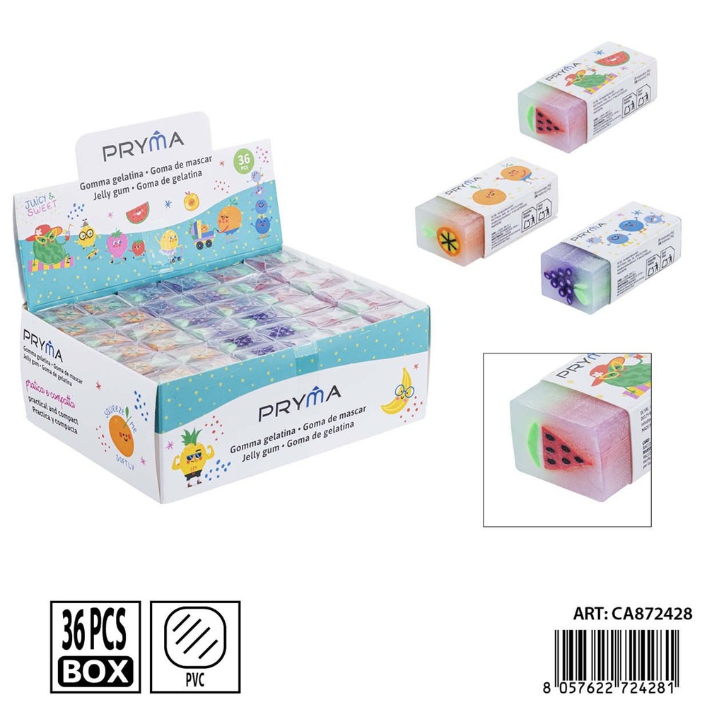 Goma de borrar PRYMA en forma de frutas 4.5x2x1.5 cm - Papelería y borradores