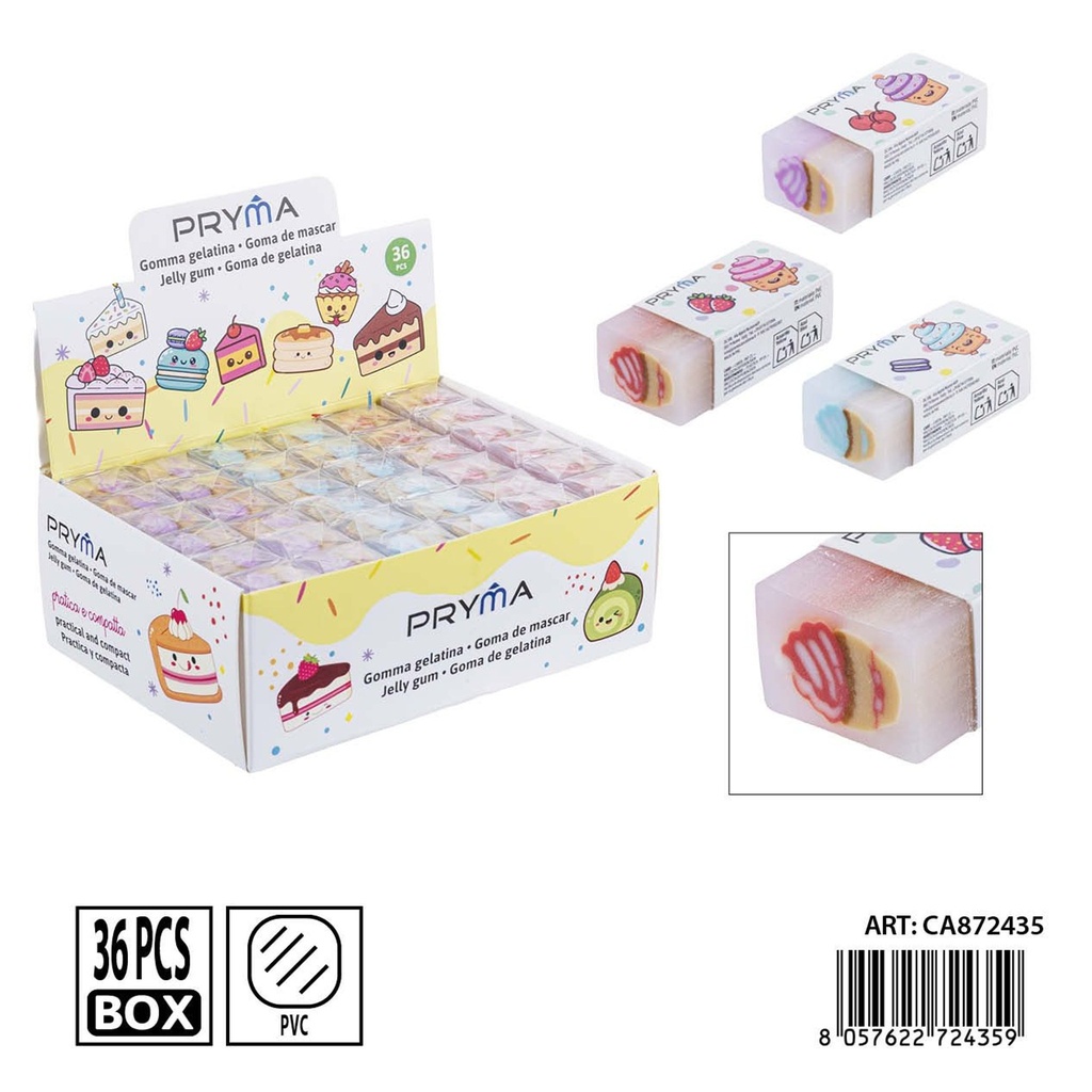 Goma de borrar PRYMA en forma de helado 4.5x2x1.5 cm - Papelería y borradores