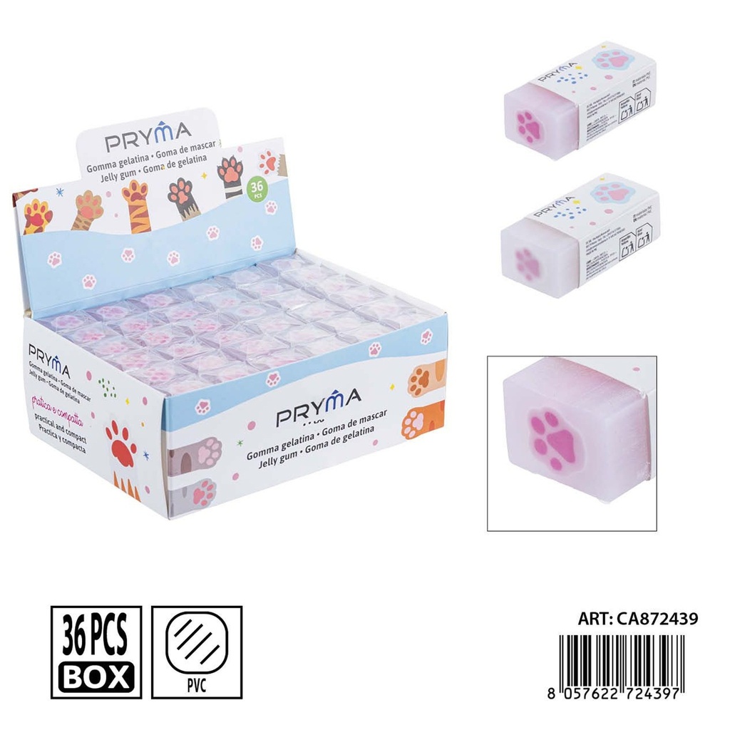 Goma de borrar PRYMA en forma de gato 4.5x2x1.5 cm - Papelería y borradores