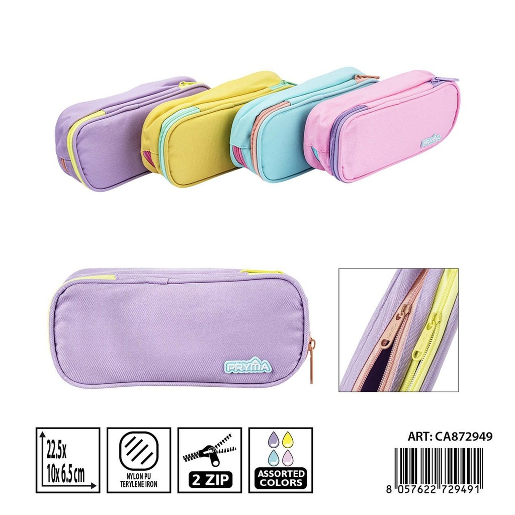 Estuche con cremallera 22.5x10x6.5 cm - Accesorios de papelería