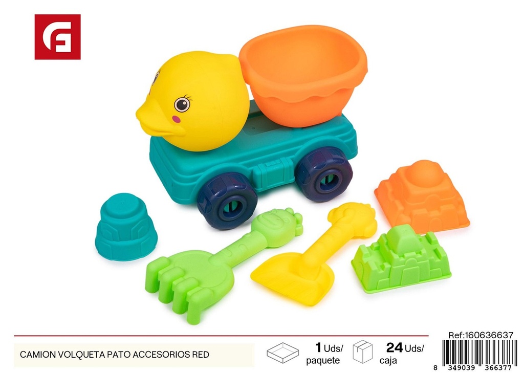 Camión volqueta pato con accesorios en red - Juguetes de verano
