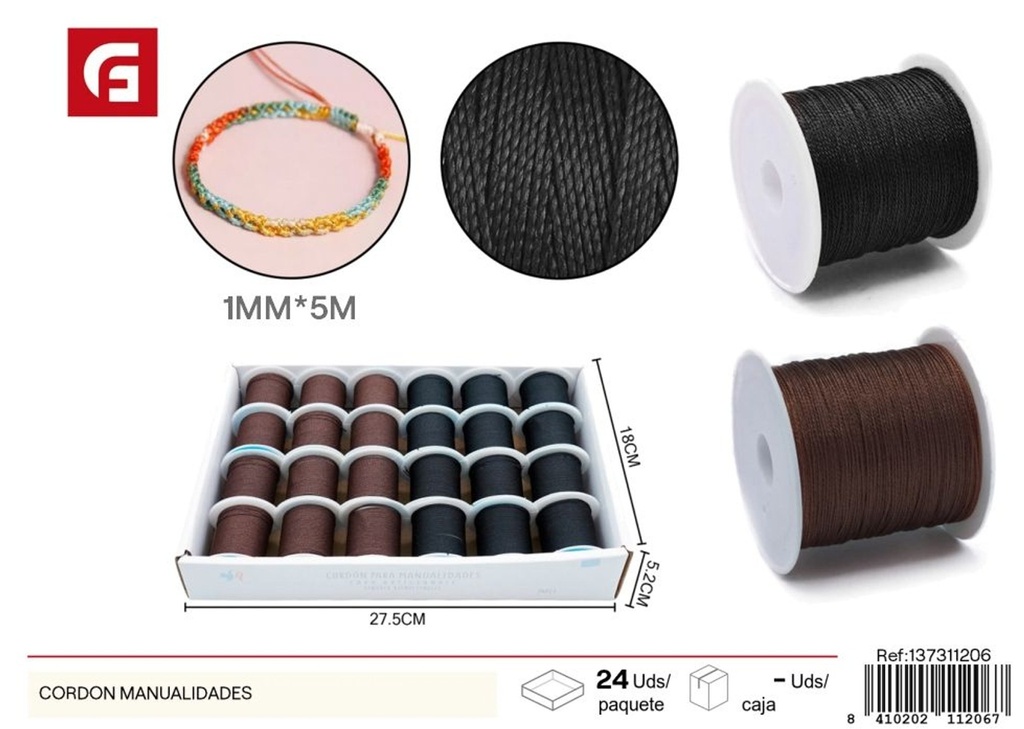 Cordón para manualidades - Accesorios de costura y manualidades