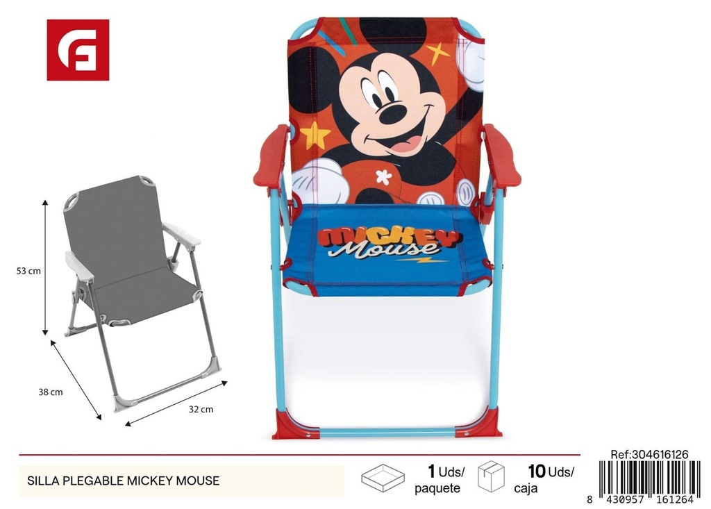 Silla plegable Mickey Mouse - Muebles de verano y camping
