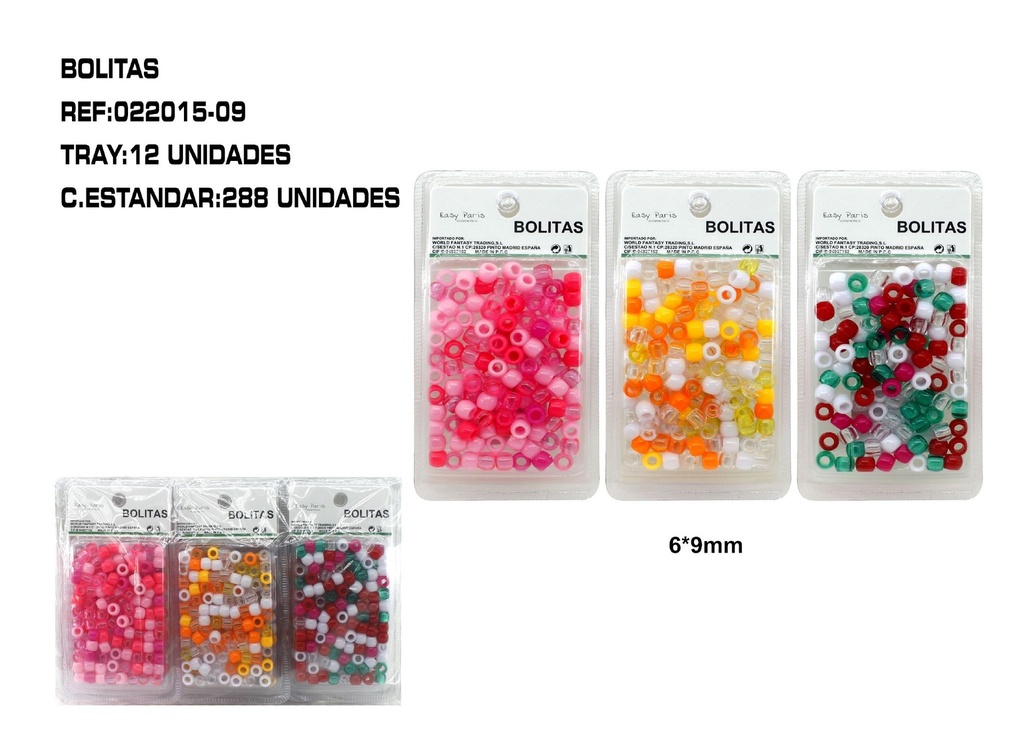 Bolitas decorapelo 12/u - Accesorios para el cabello y decoraciones