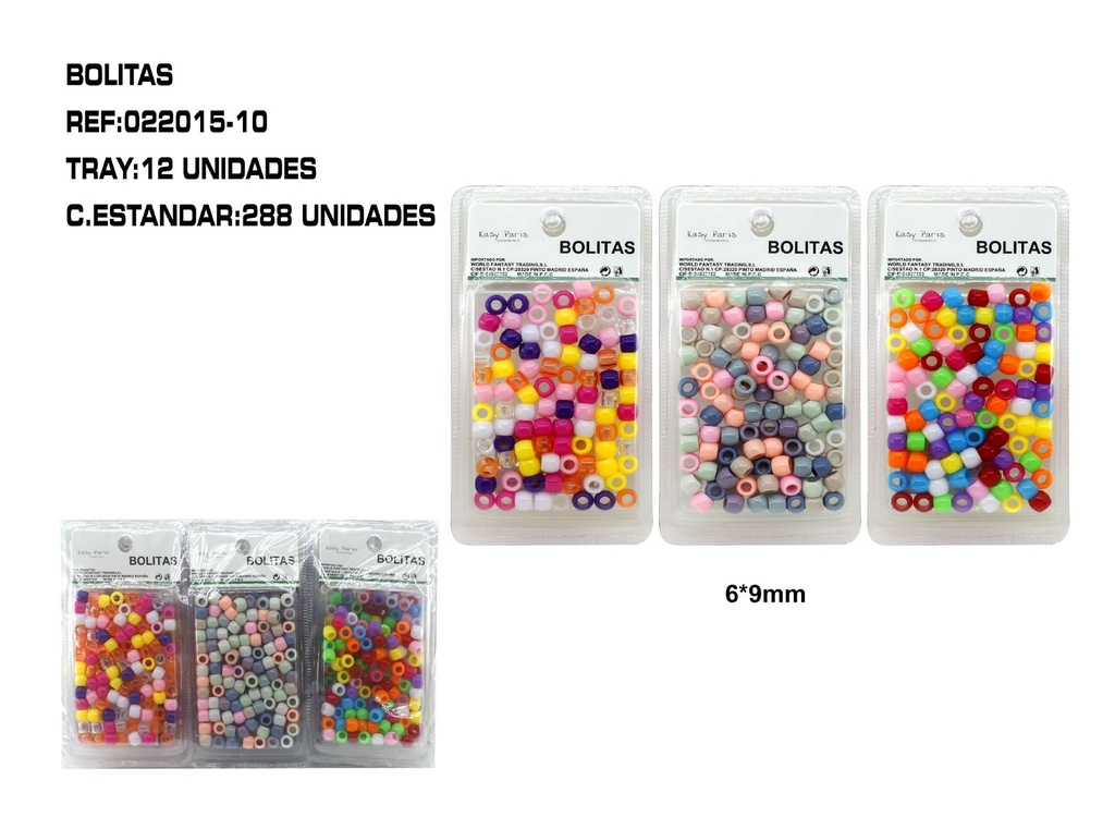 Bolitas decorapelo 12/u - Accesorios para el cabello y decoraciones