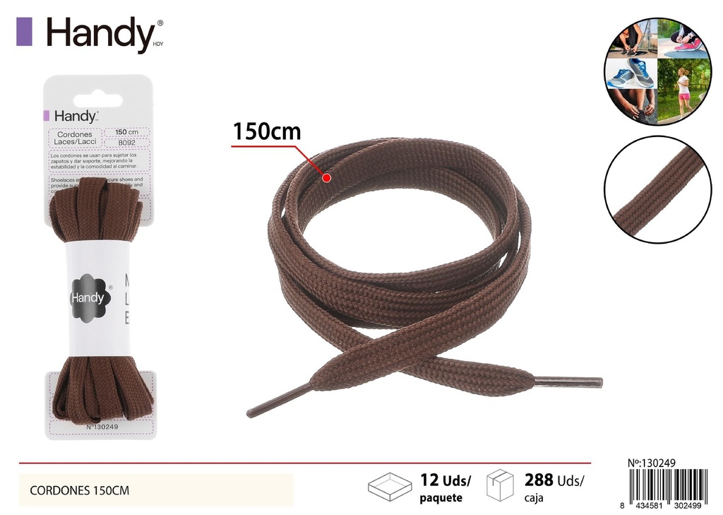 Cordones planas de 150 cm - Accesorios para calzado
