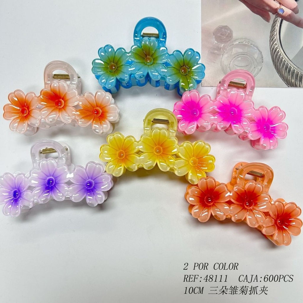 Pack de 12 pinzas de pelo flor - Accesorios para el cabello y pinzas decorativas