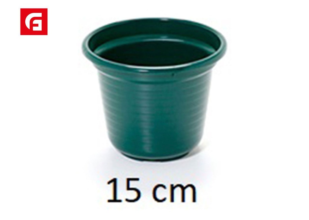 Maceta verde 15cm