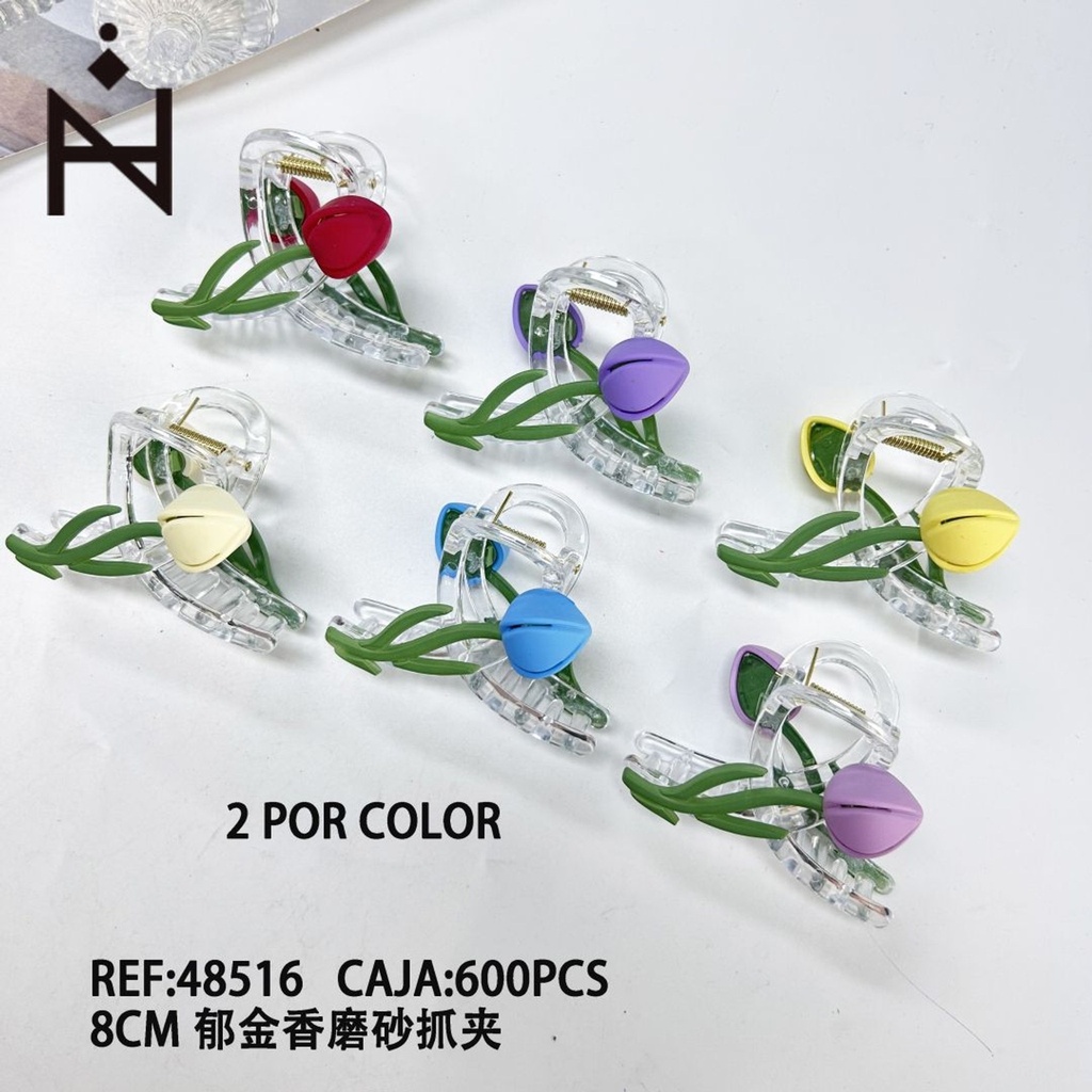 Pack de 12 pinzas de pelo flor - Accesorios para el cabello y pinzas decorativas