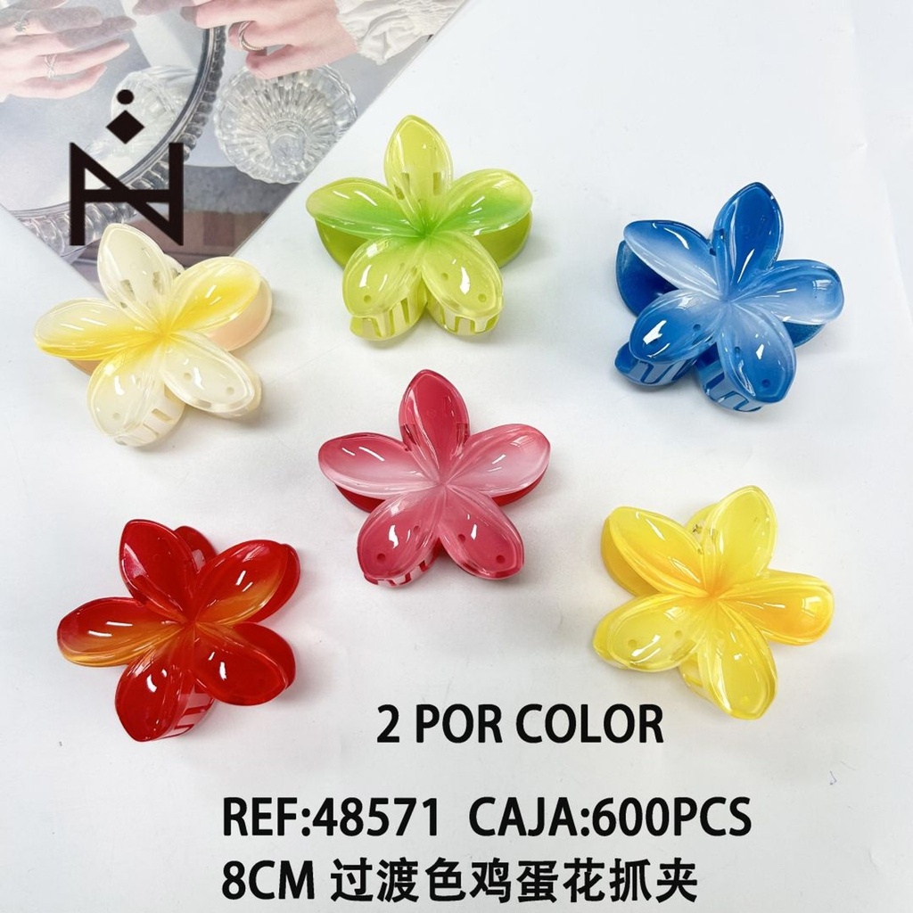 Pack de 12 pinzas de pelo flor - Accesorios para el cabello y pinzas decorativas